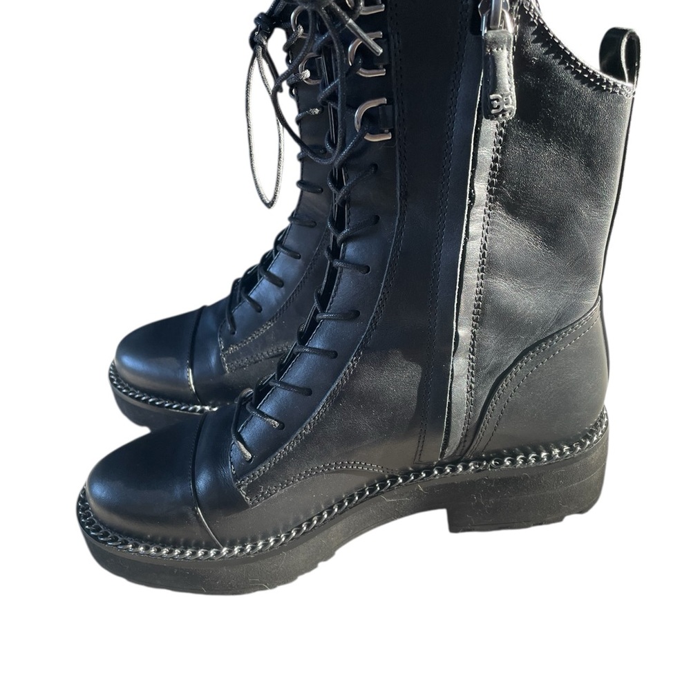 Sam Edelman Black Combat Boots - Picture 6 of 11